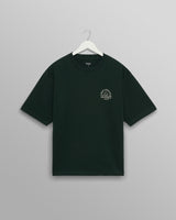 Milton - Bottle Green Stacked Text Graphic Organic Cotton T-Shirt