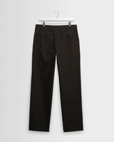 Aston - Dark Brown Italian Wool Blend Trousers