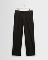 Aston - Dark Brown Italian Wool Blend Trousers