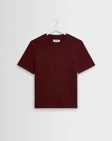 Dean - Maroon Textured Organic Cotton T-Shirt