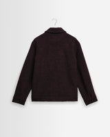 Heath - Veste en bouclé de laine mélangée violet foncé