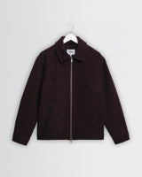 Heath - Veste en bouclé de laine mélangée violet foncé