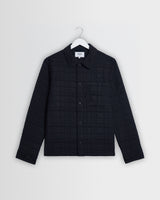 Romer - Navy Quilted Check Overshirt