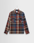 Whiting - Rust And Multicolour Pike Check Overshirt