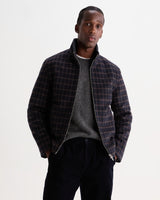 BAYER HARRINGTON DRAWN CHECK BROWN / NAVY