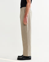Bayham - Natural Linen-Cotton Relaxed Fit Trousers