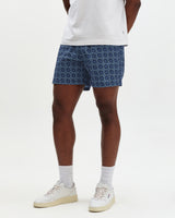Brockwell - Blue Tile Seersucker Swim Short