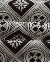 Brockwell - Ecru And Black Seersucker Swim Short
