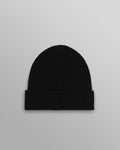 Brook - Black Single Rib Wool Beanie