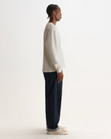 CALEB HENLEY L/S TEE WAFFLE ECRU