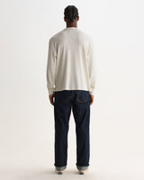CALEB HENLEY L/S TEE WAFFLE ECRU