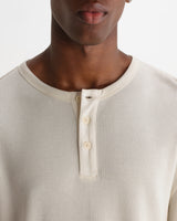 CALEB HENLEY L/S TEE WAFFLE ECRU