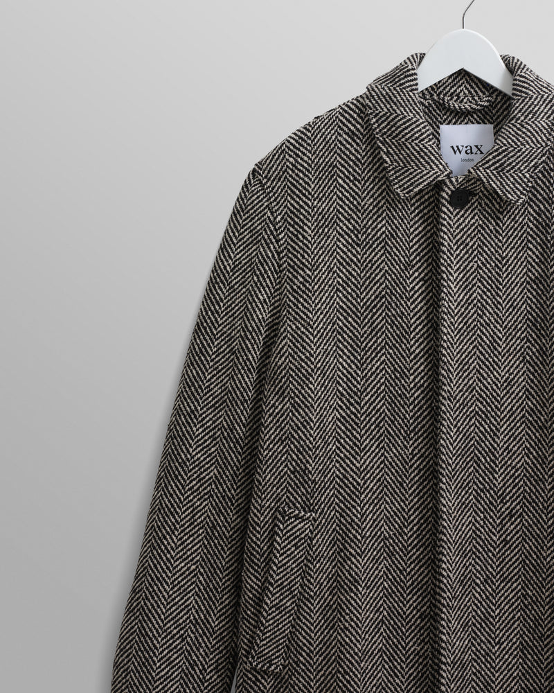 Chester Coat Black/White Raydon