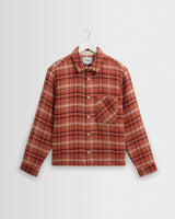 Clissold – Kariertes Overshirt „Bip“ in Rost