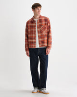 Clissold – Kariertes Overshirt „Bip“ in Rost