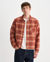 Clissold – Kariertes Overshirt „Bip“ in Rost