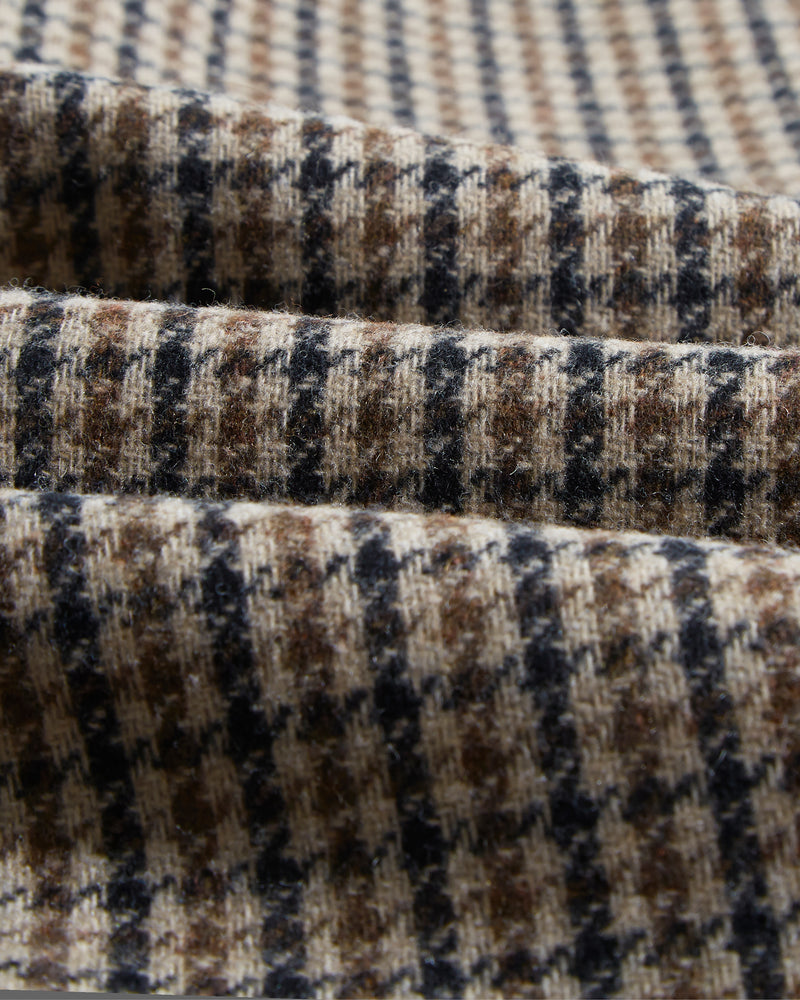 Chester Coat Natural Houndstooth