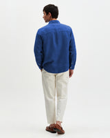 Dartford - French Blue Washed Linen Shirt