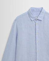 Dartford - Pale Blue Washed Linen Shirt