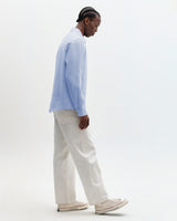 Dartford - Pale Blue Washed Linen Shirt