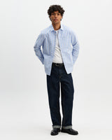 Dartford - Blue Stripe Cotton Shirt