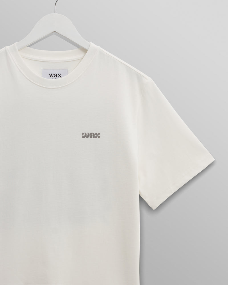 Dean - Off-White And Charcoal 90s Doodle Graphic Cotton T-Shirt