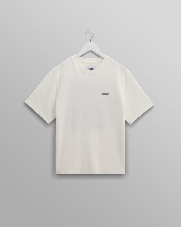 Dean - Off-White And Charcoal 90s Doodle Graphic Cotton T-Shirt