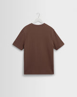 Dean - Mid Brown Textured Organic Cotton T-Shirt