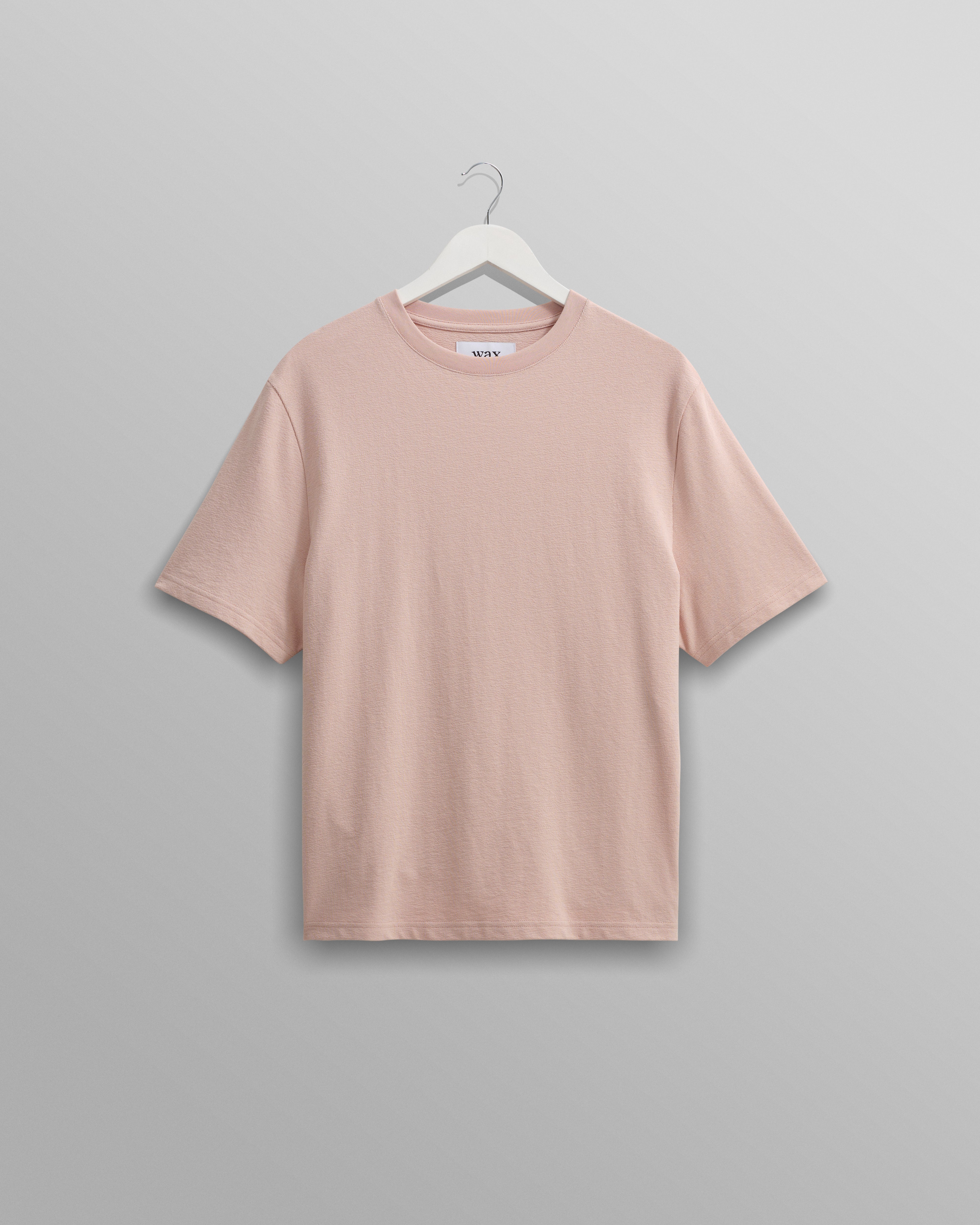 Dean T-Shirt Textured Pink & Wax London