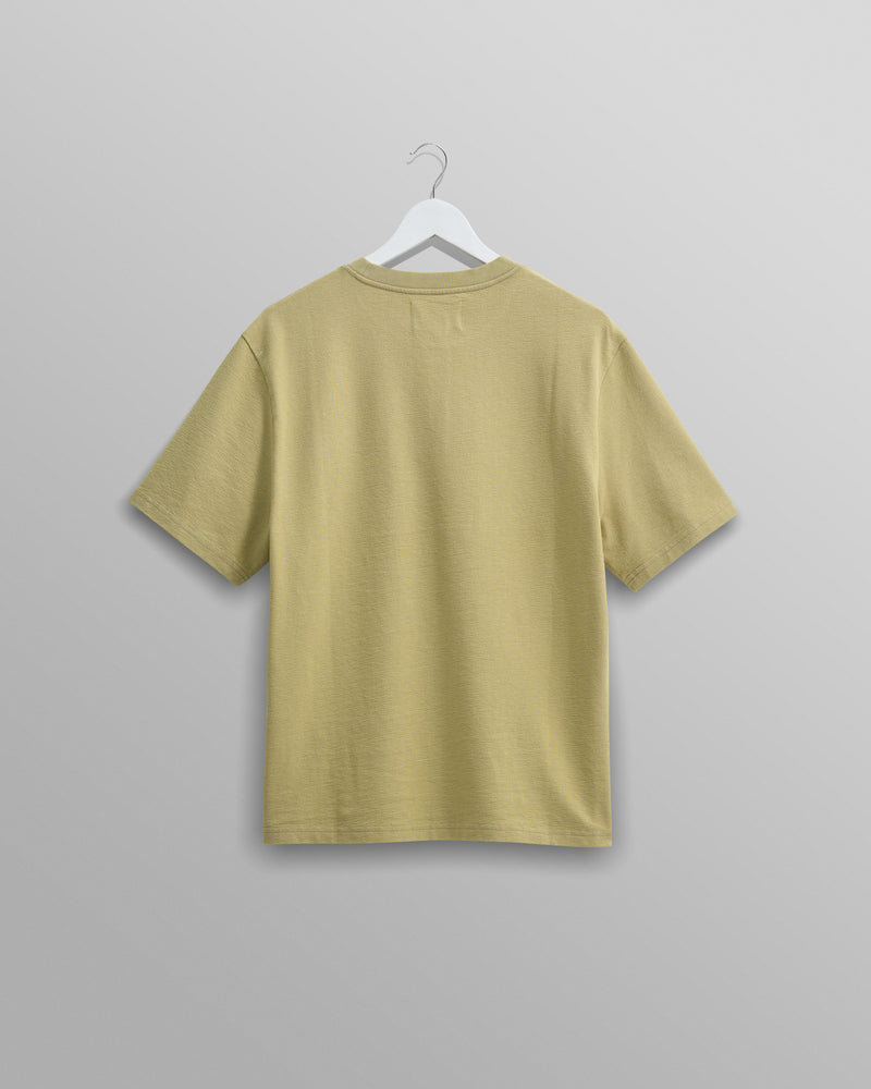 Dean T-Shirt Textured Bright Green With Pocket