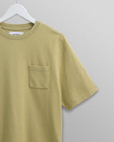 Dean T-Shirt Textured Bright Green With Pocket