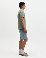 Dean - Sage Textured Organic Cotton T-Shirt