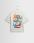 Dean - Off White Layered Flower Graphic T-Shirt