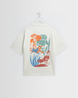Dean - Off White Layered Flower Graphic T-Shirt