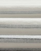 Dean - Ecru And Blue Stitch Stripe Organic Cotton T-Shirt
