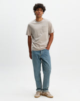 Dean - Washed Clay Compact Cotton Pocket T-Shirt