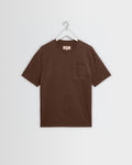 Dean - Brown Slub Cotton Pocket T-Shirt