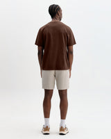 Dean - Brown Slub Cotton Pocket T-Shirt