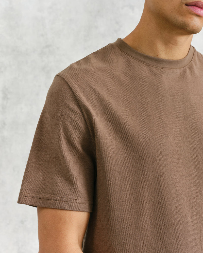 Dean T-Shirt Textured Walnut