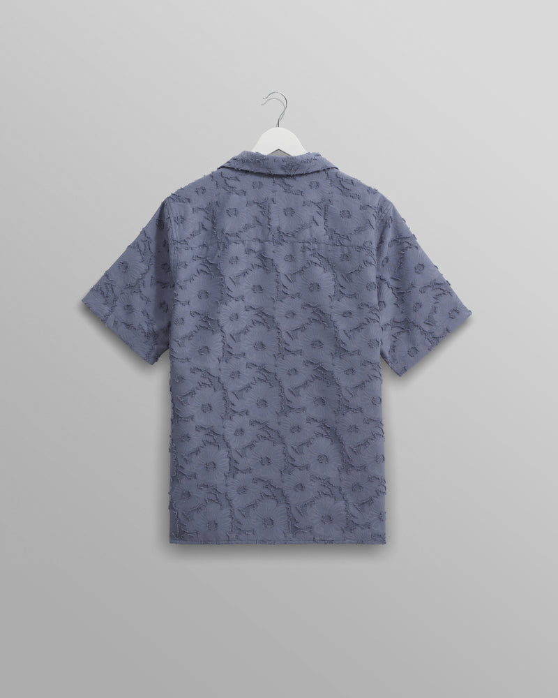 Didcot Shirt Blue Floral Sheer