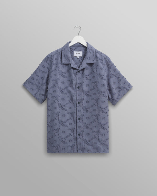 Didcot Shirt Blue Floral Sheer