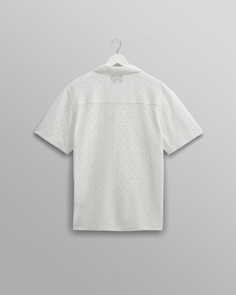 Didcot Shirt White Corded Lace