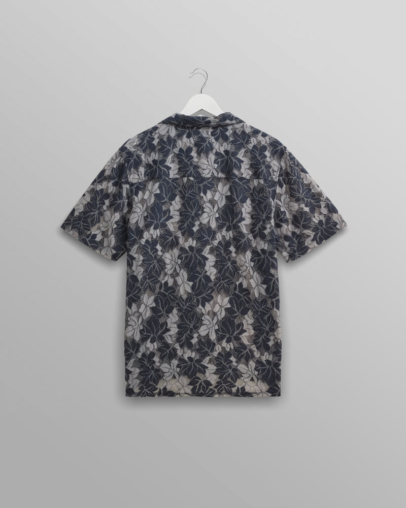 Didcot Shirt Blue Floral Lace