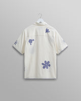 Didcot Shirt Ecru/Blue Doodle Applique