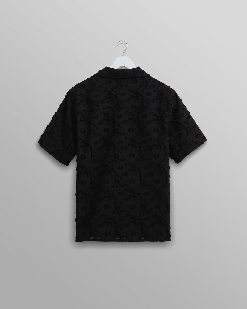 Didcot Shirt Black Floral Sheer