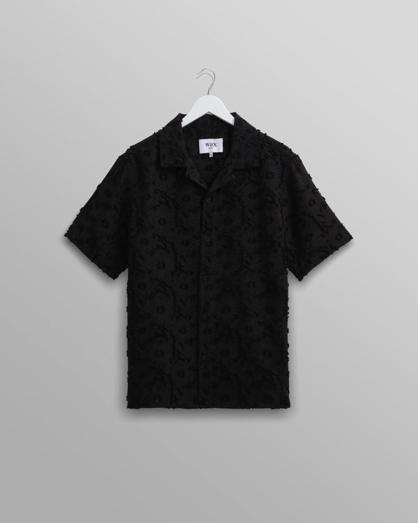 Didcot Shirt Black Floral Sheer