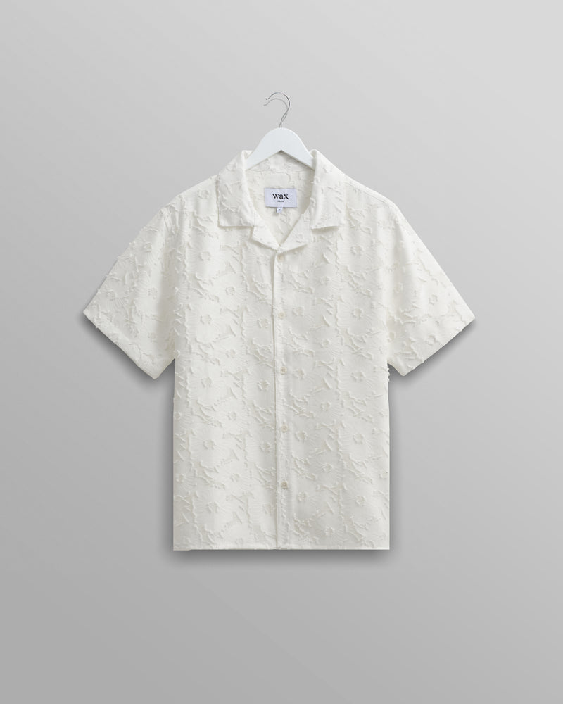 Didcot Shirt Cream Floral Sheer