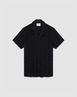 Didcot Shirt Black Geo Lace
