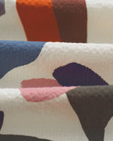 Didcot - Ecru And Multicolour Abstract Shapes Short-Sleeve Shirt