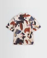 Didcot - Ecru And Multicolour Abstract Shapes Short-Sleeve Shirt